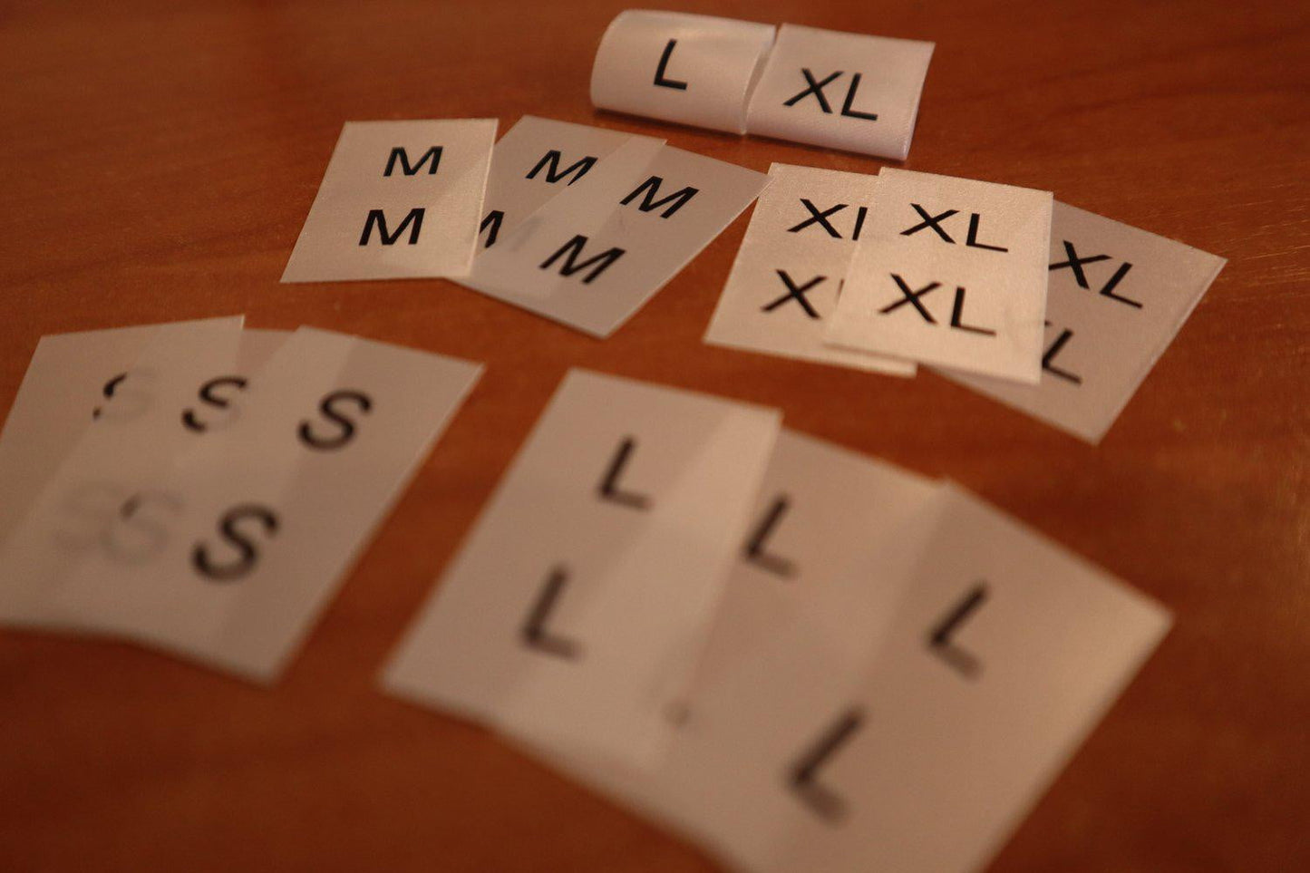 Erwachsene - Größen Etiketten - Applik.de