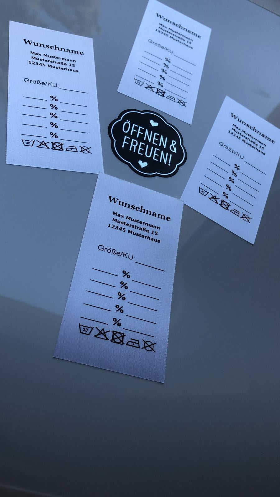 Etiketten Gewerbeetiketten