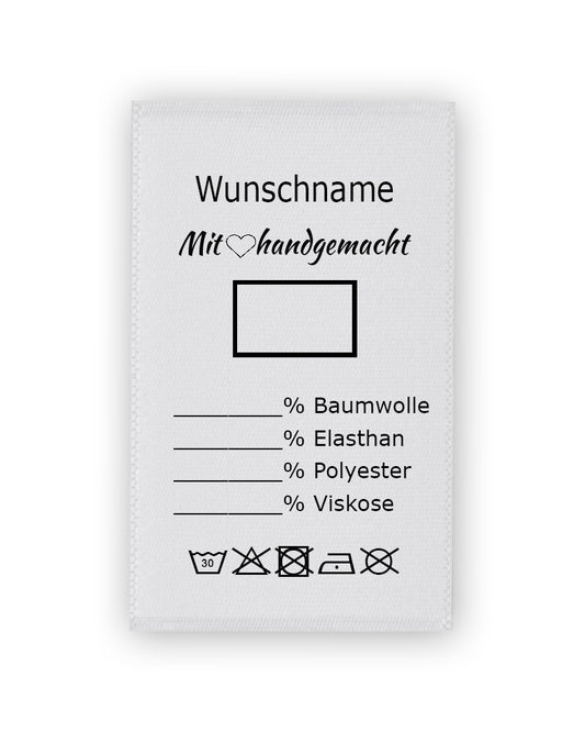 Etiketten mit Wunschname & Vordruck